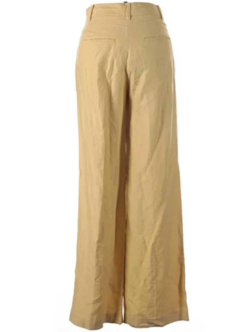 Aritzia Wilfred The Limitless Pant Cruise-Linen in Yellow Linen lyocell blend